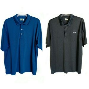 2 Mens Short Sleeve Golf Polos size XXL